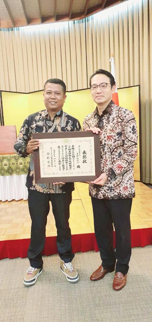 Penghargaan Anggota AP2LN Dari Kedutaan Besar Jepang